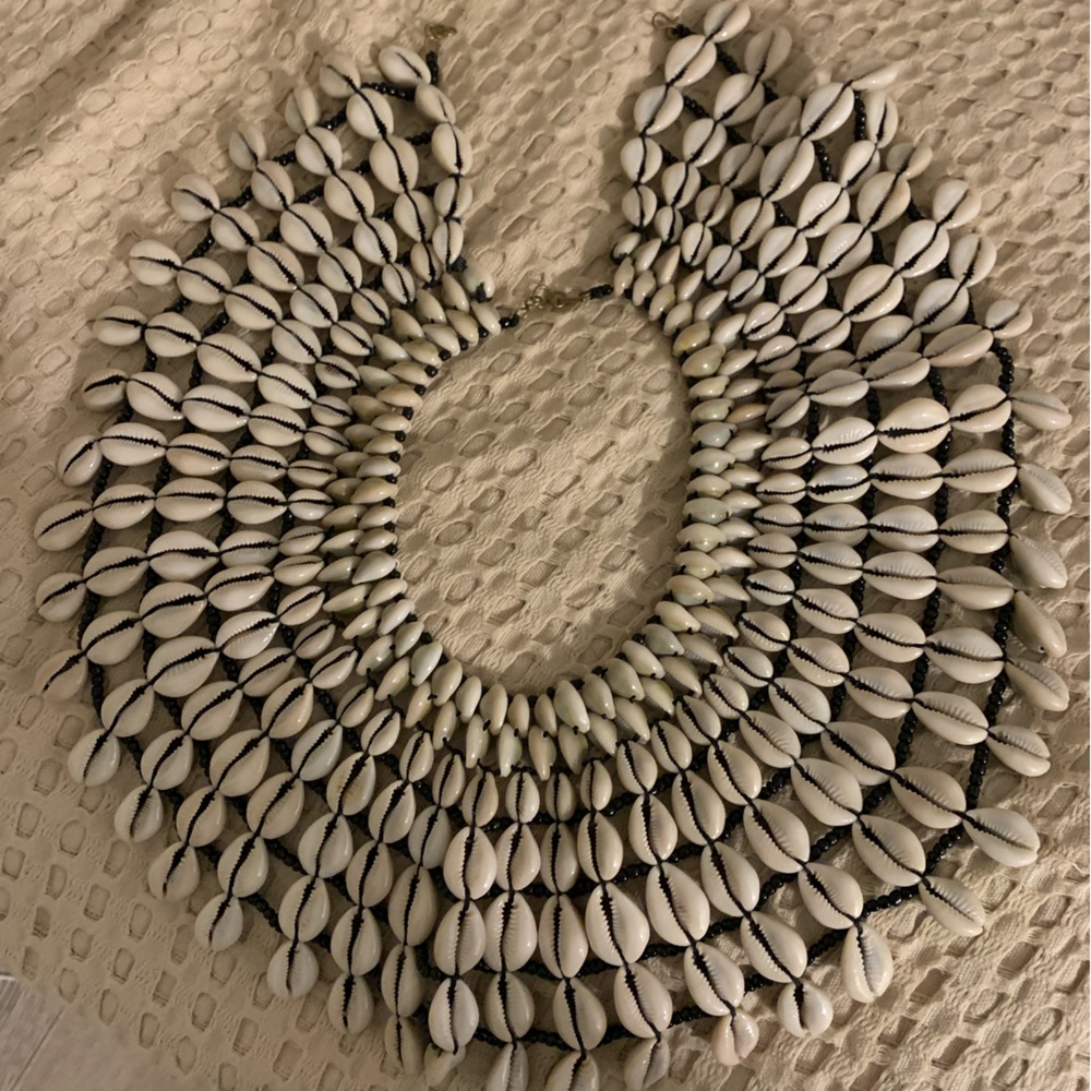 Beautiful cowrie shell necklace